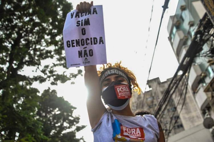 CAPITAL E INTERIOR Manifestantes Fazem Ato Contra Bolsonaro Em