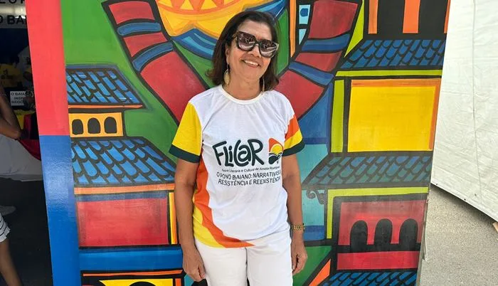 Primeira-dama Célia Bahia durante a 2ª edição da FLICAR