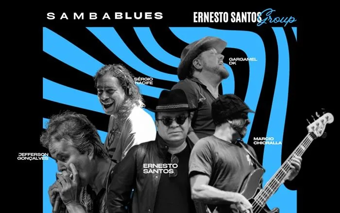 Banda carioca lança LP em vinil "SAMBABLUES", na capital baiana. Foto: Reprodução