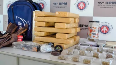 Operação policial apreende 16 quilos de drogas