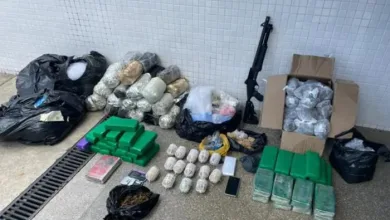 QG de facção é localizado em Itinga com quilos de drogas e 14 granadas Foto: Reprodução| SSP