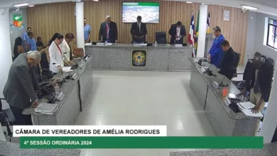 Assista a 4ª Sessão Ordinária da Câmara Municipal de Amélia Rodrigues- Foto: Reprodução/ Vídeo