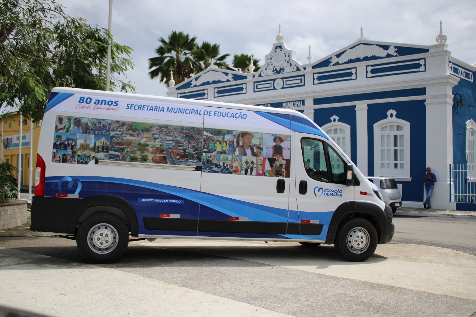 Prefeitura de Coração de Maria investe em transporte escolar com Van 0km- Foto: Ascom Coração de Maria