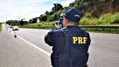 Radar portátil da PRF registra mais de 1.200 flagrantes de excesso de velocidade em Amélia Rodrigues Foto: Divulgação/PRF