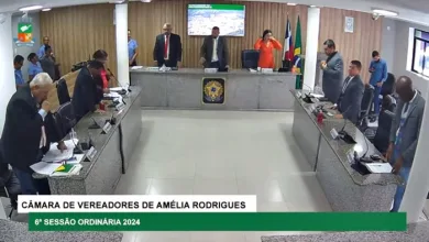 Assista a 6ª Sessão Ordinária da Câmara Municipal de Amélia Rodrigues- Foto: Reprodução/ Vídeo