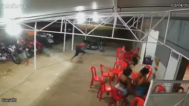 Câmera de segurança filmou a ação criminosa em Xique Xique — Foto: Reprodução/Redes sociais