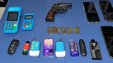Homem é preso com munições e cigarros eletrônicos - Foto: Divulgação - Ascom/PC