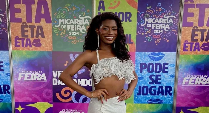 Ariele Cerqueira, 27 anos, primeira princesa trans da Micareta de Feira- Foto: Reprodução/Redes Sociais