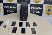 Polícia prende dois homens com 8 celulares roubados- Foto: Divulgação/Ascom/PC
